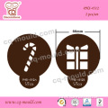cake decorating tool cookie and coffee stencil